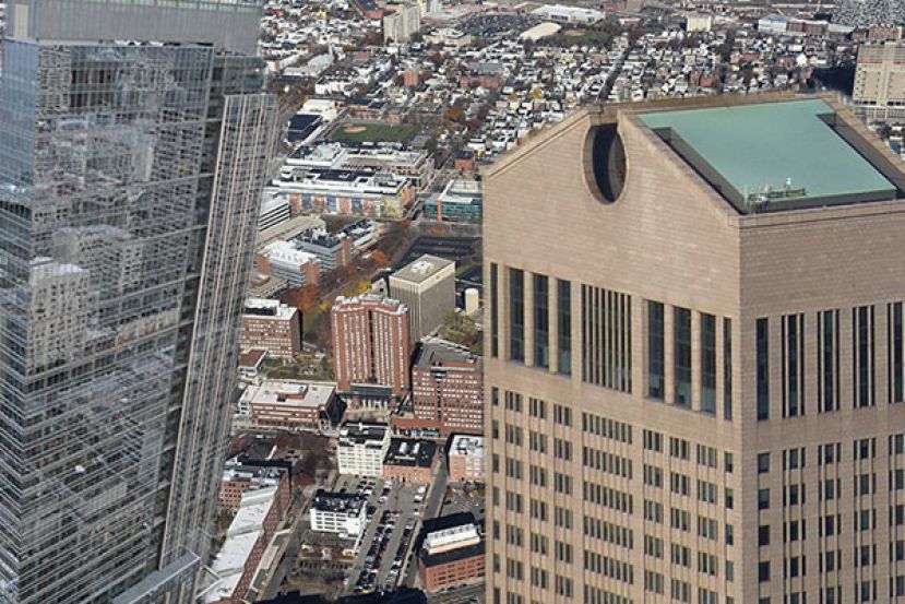 Sales of Russell Investments Center, left, One Kendall Square, back, and 550 Madison Avenue, left, brought in largest resale gains over the past five years.