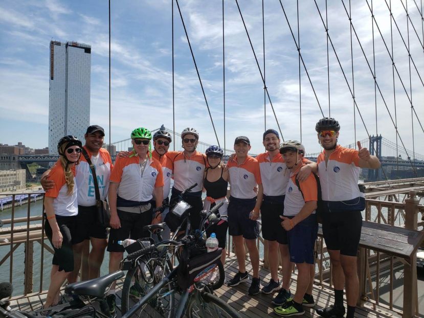 Participants pause for a photo during MTS Logistics&#039; 9th Annual Bike Tour with MTS for Autism, Saturday, June 8, 2019.