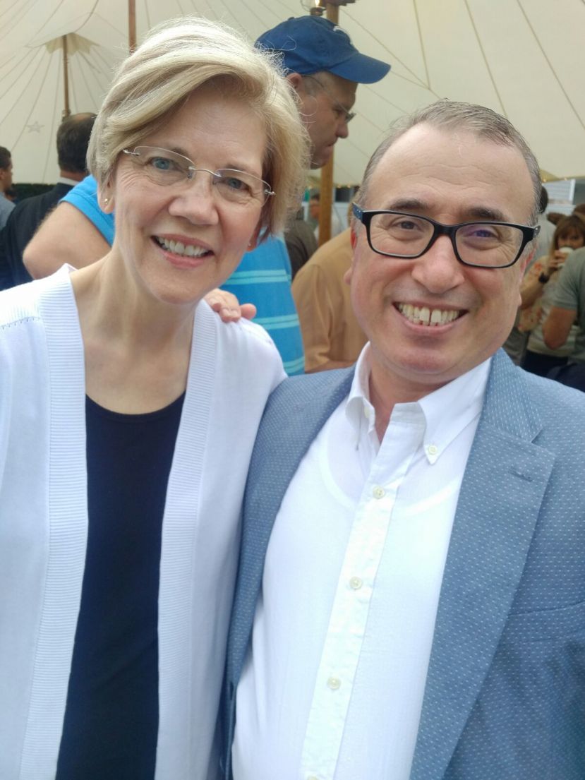 Güzel with Senator Elizabeth Ann Warren, a member of the Democratic Party, since 2013 she has served as the senior United States Senator from Massachusetts.