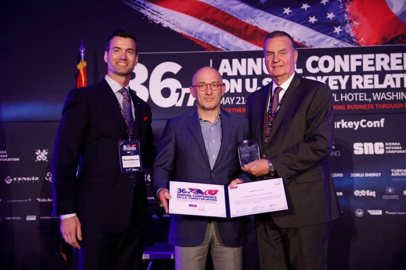 Howard G. Beasey, President & CEO, American-Turkish Council; Mehmet Toner, General James L. Jones, USMC (Ret.) Chairman, American-Turkish Council;